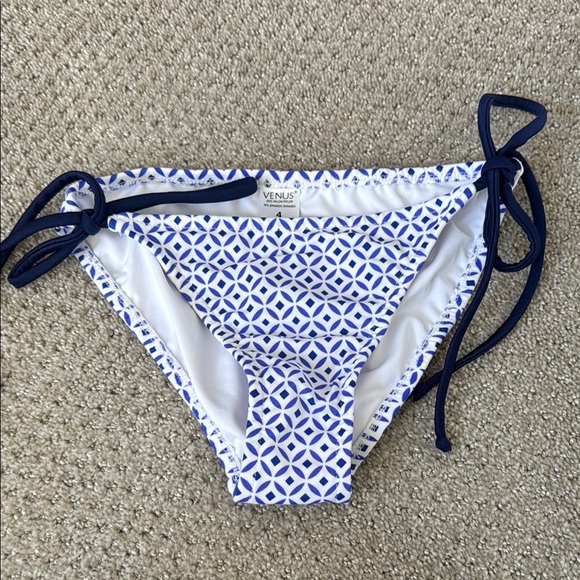 ❤️Venus Blue Geometric Bikini Bottom - Picture 1 of 4